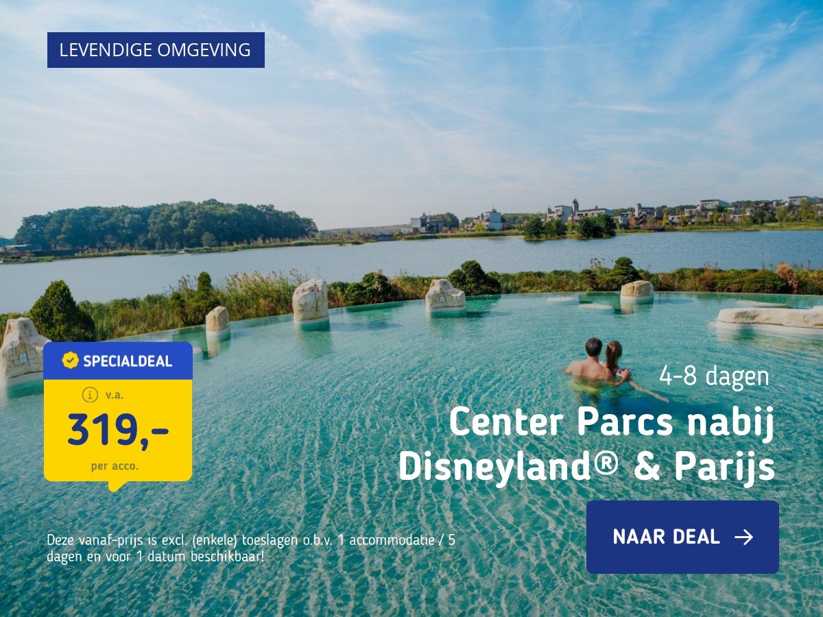 Center Parcs nabij Disneyland® & Parijs