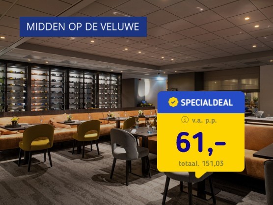 4*-hotel op de Veluwe incl. ontbijt