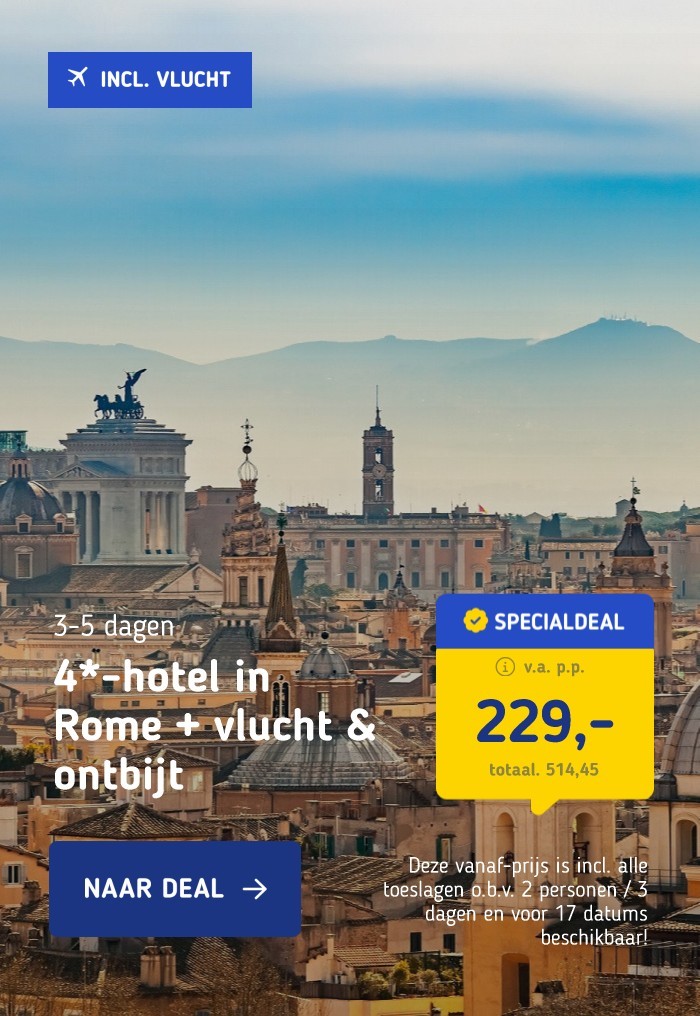 4*-hotel in Rome + vlucht & ontbijt