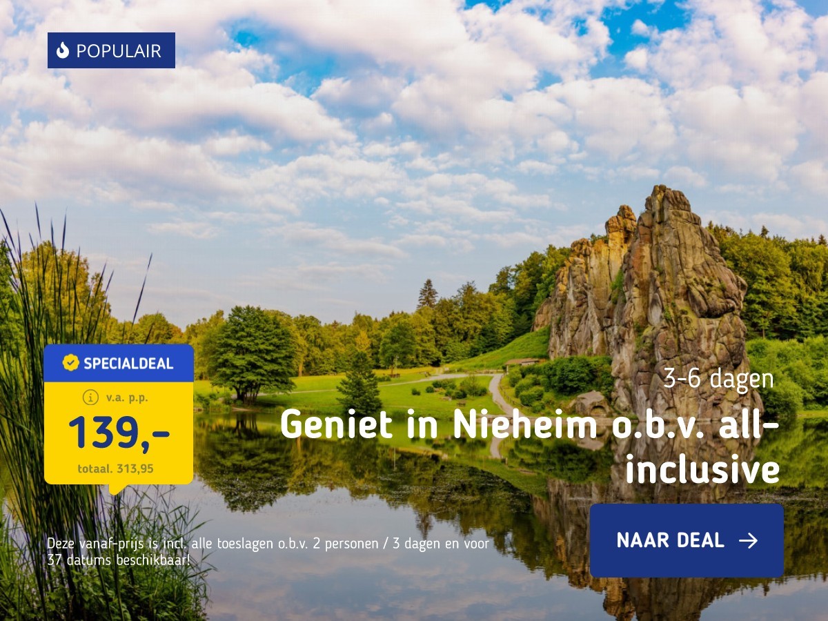 Geniet in Nieheim o.b.v. all-inclusive