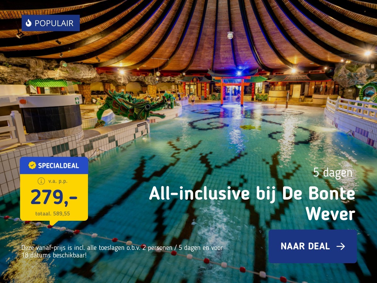 All-inclusive bij De Bonte Wever