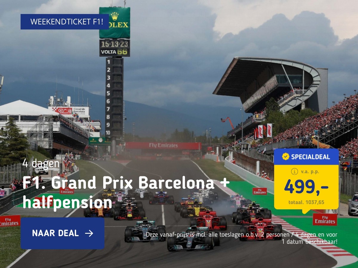 F1: Grand Prix Barcelona + halfpension