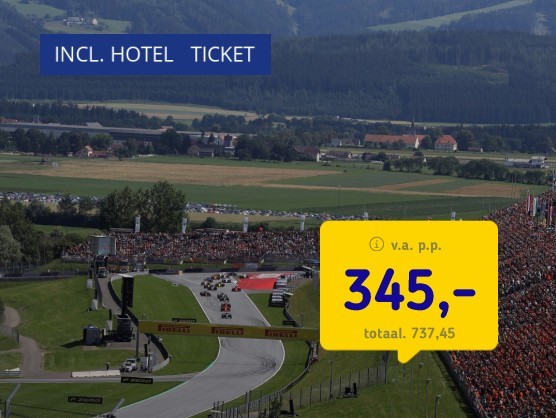 F1: Grand Prix Oostenrijk incl. hotel