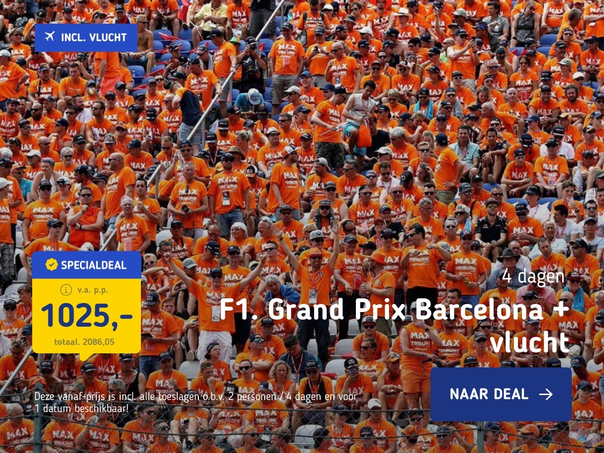 F1: Grand Prix Barcelona + vlucht