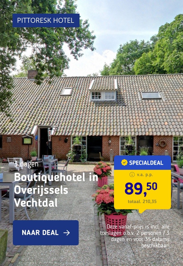 Boutiquehotel in Overijssels Vechtdal