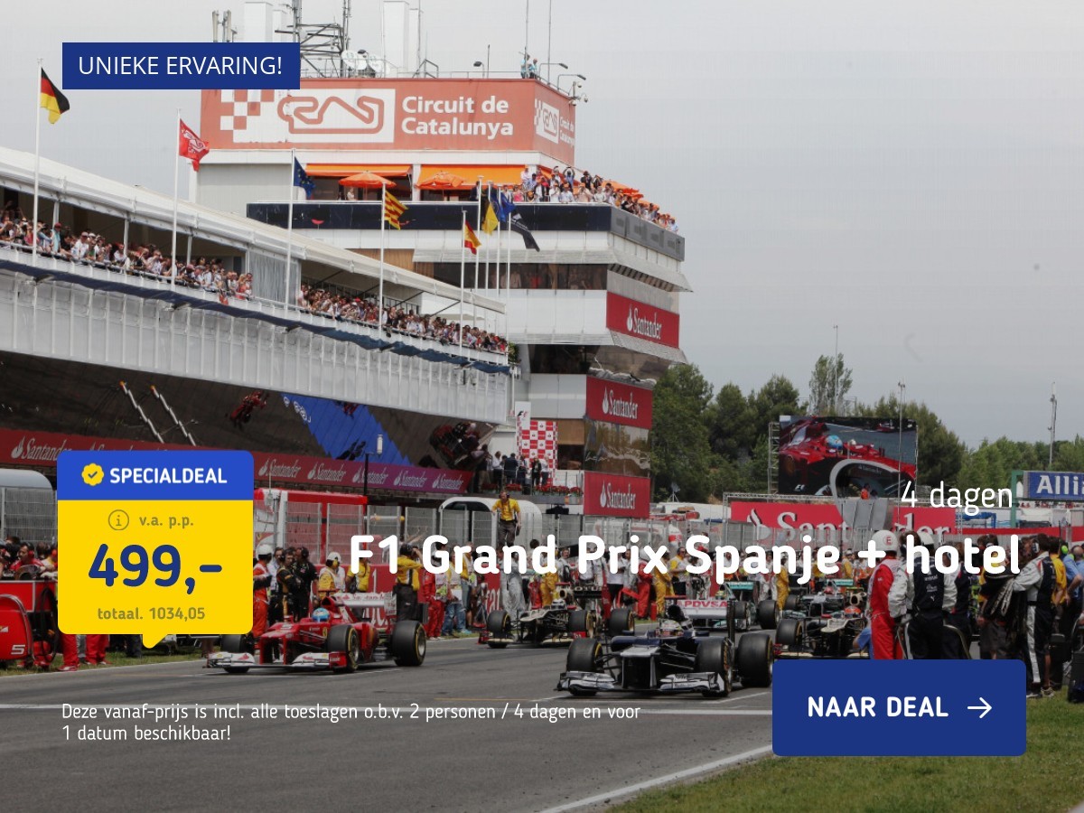 F1 Grand Prix Spanje + hotel