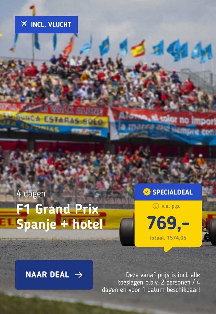 F1 Grand Prix Spanje + hotel