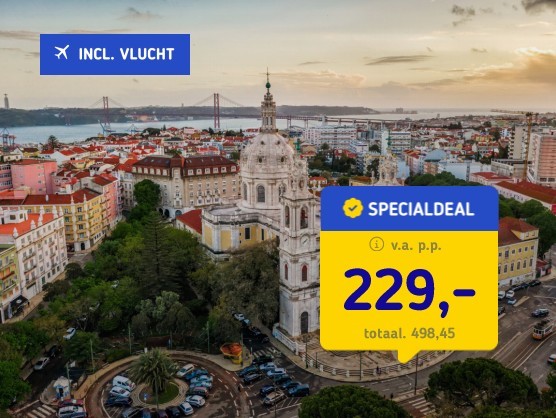 4*-stedentrip Lissabon + vlucht&ontbijt