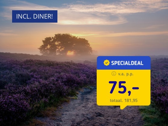 4*-hotel op de Veluwe incl. diner