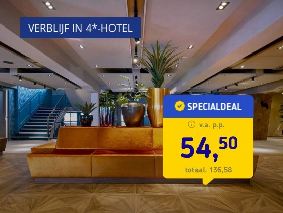 4*-hotel Utrecht + ontbijt