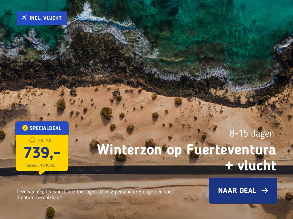 Winterzon op Fuerteventura + vlucht