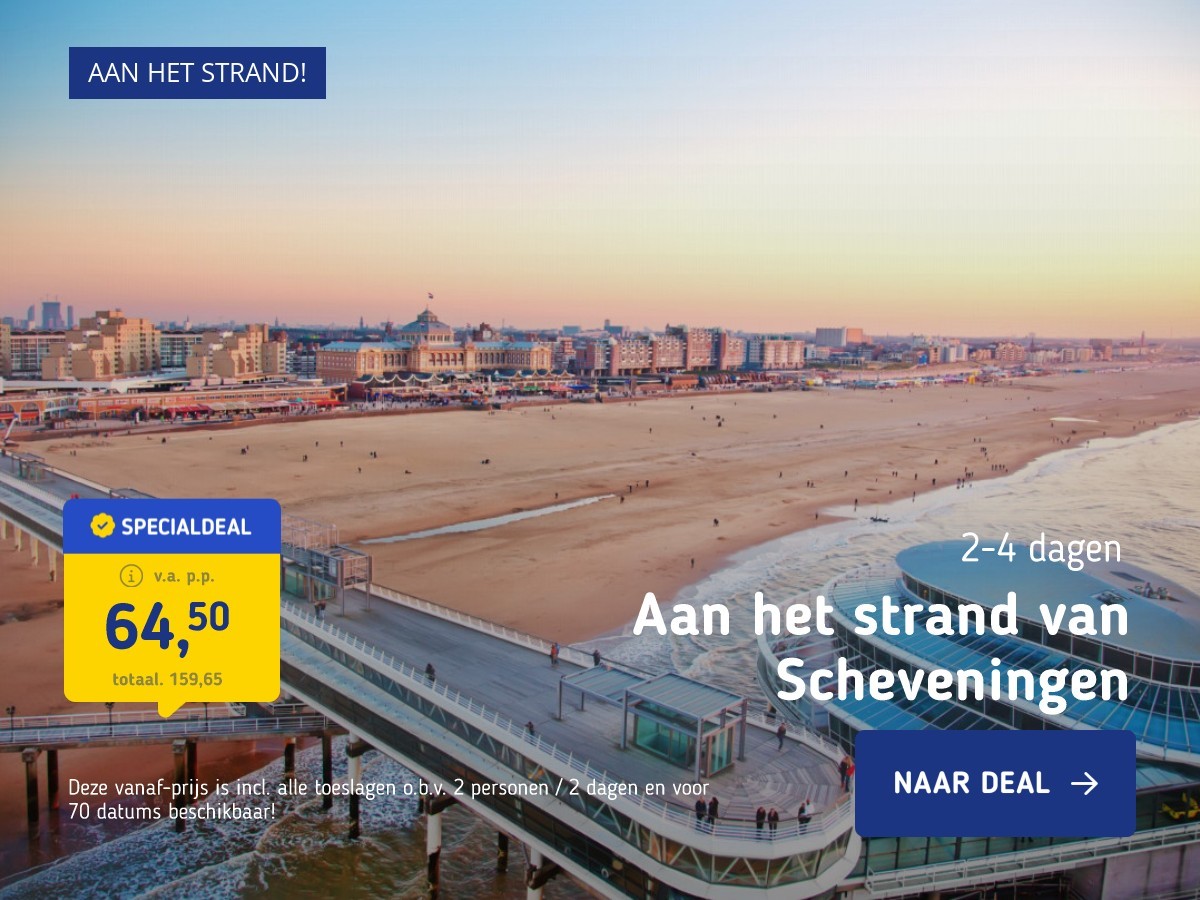 Aan het strand van Scheveningen