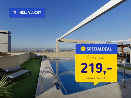 4*-hotel Valencia + vlucht & ontbijt