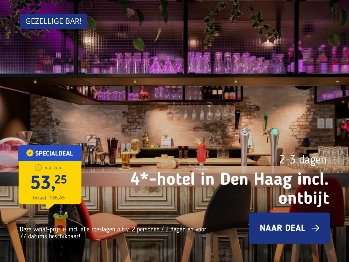 4*-hotel in Den Haag incl. ontbijt