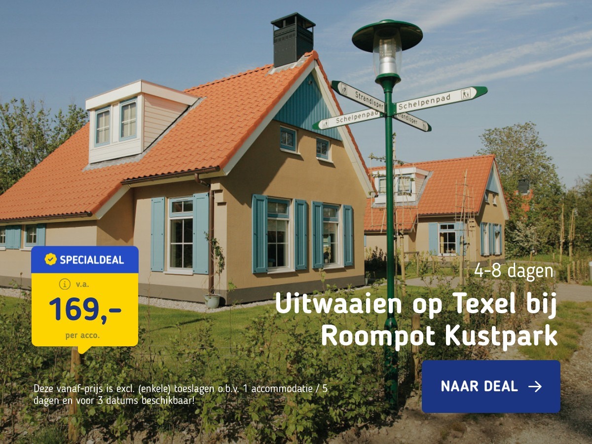 Uitwaaien op Texel bij Roompot Kustpark