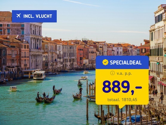 5-daagse citytrip Venetië +all-inclusive