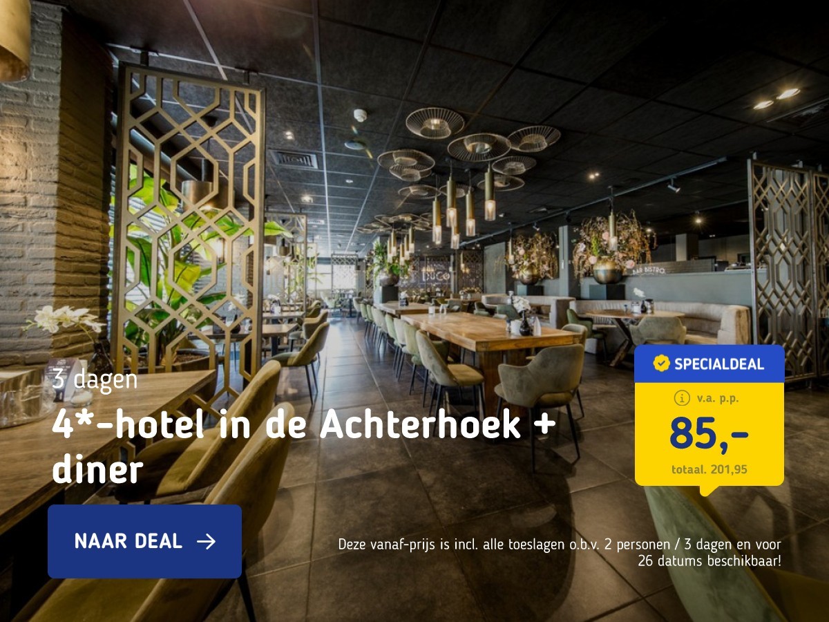 4*-hotel in de Achterhoek + diner