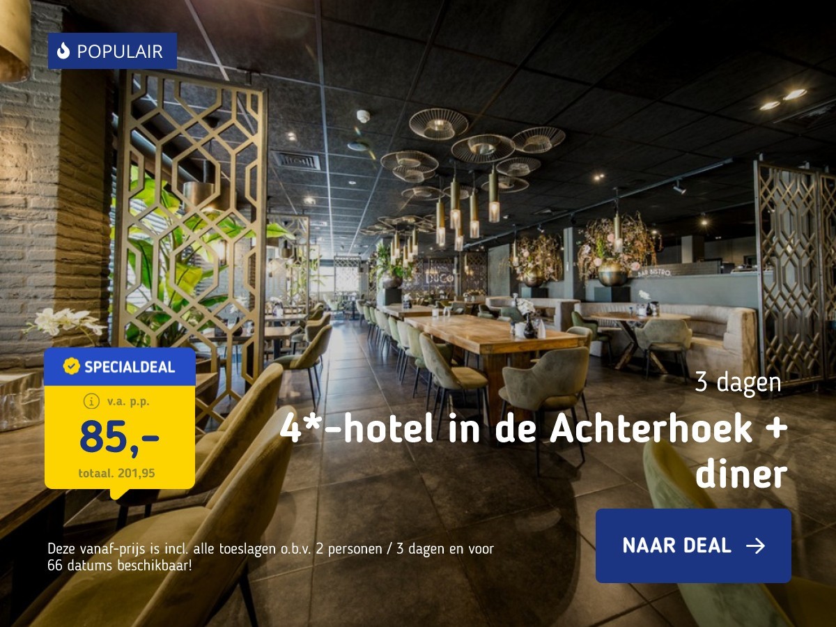 4*-hotel in de Achterhoek + diner