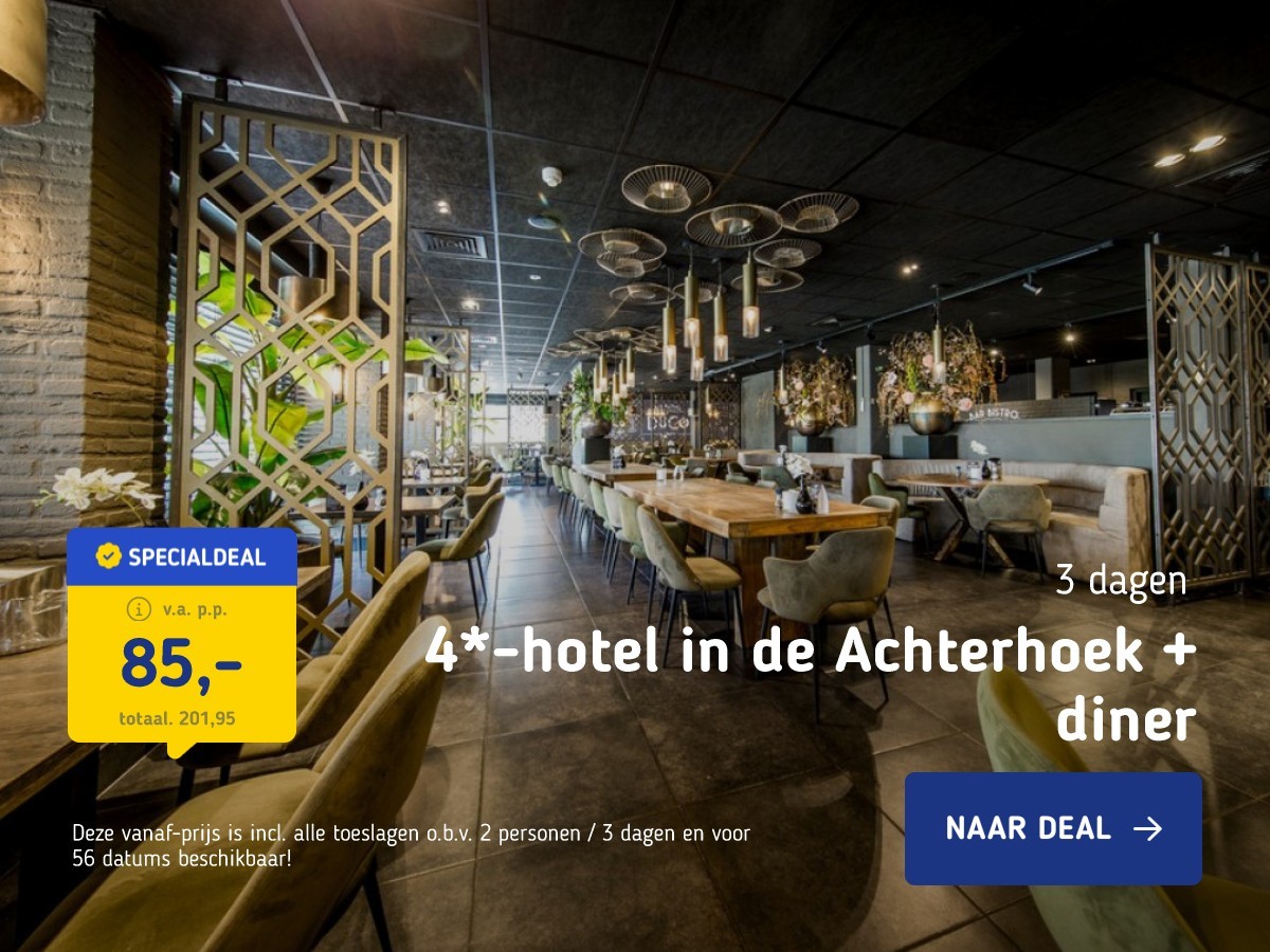 4*-hotel in de Achterhoek + diner