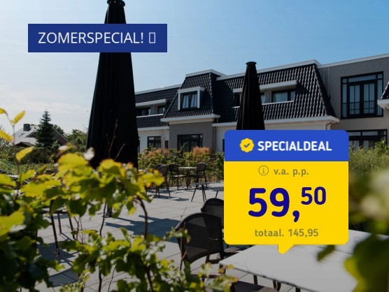 4*-boetiekhotel in Zeeland + ontbijt