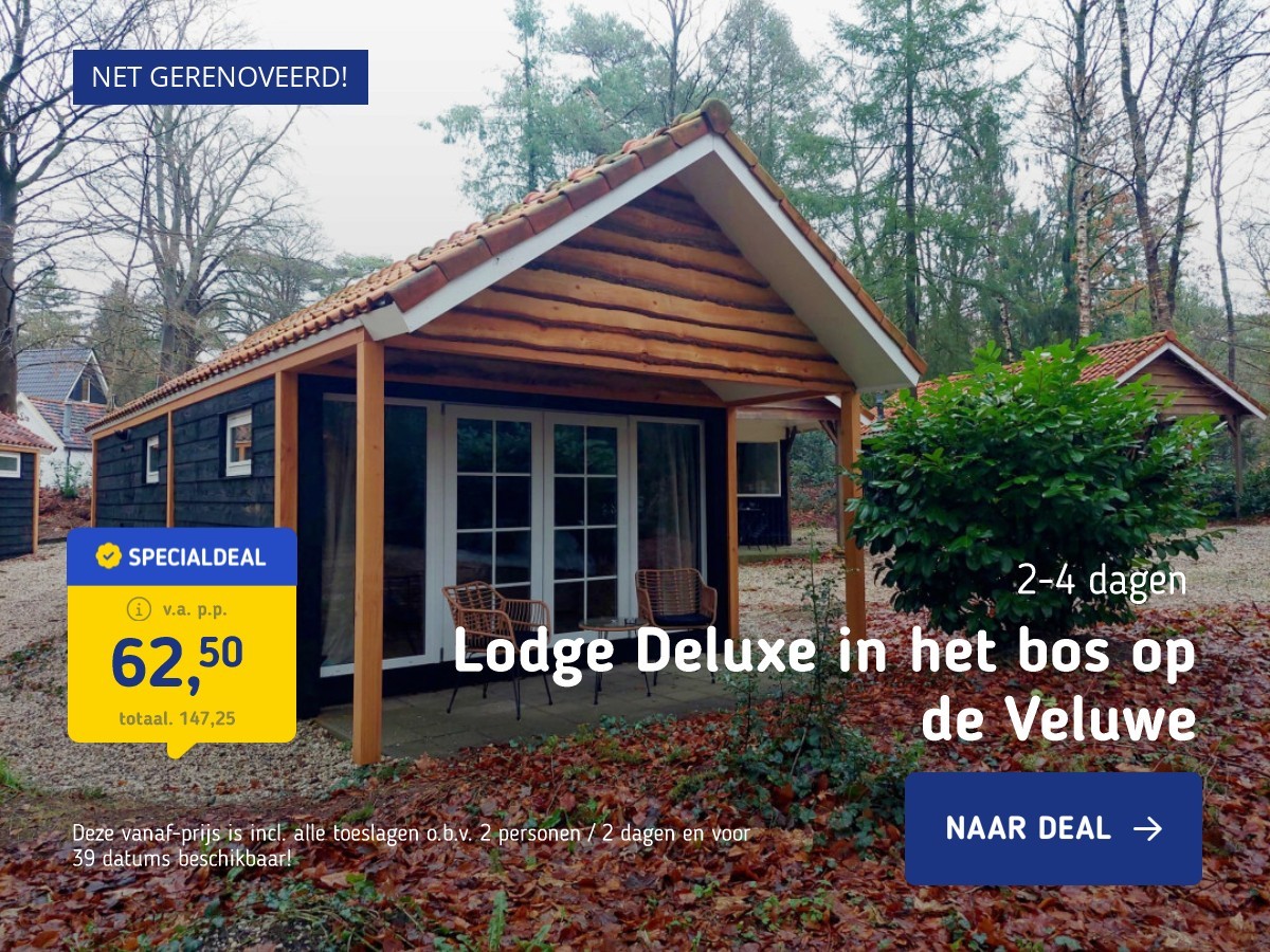 Lodge Deluxe in het bos op de Veluwe