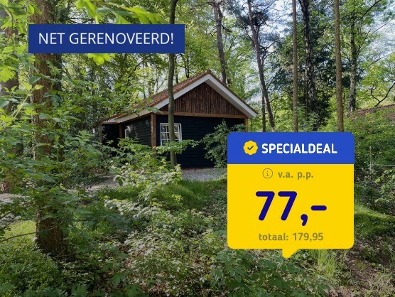 Lodge in het bos op de Veluwe
