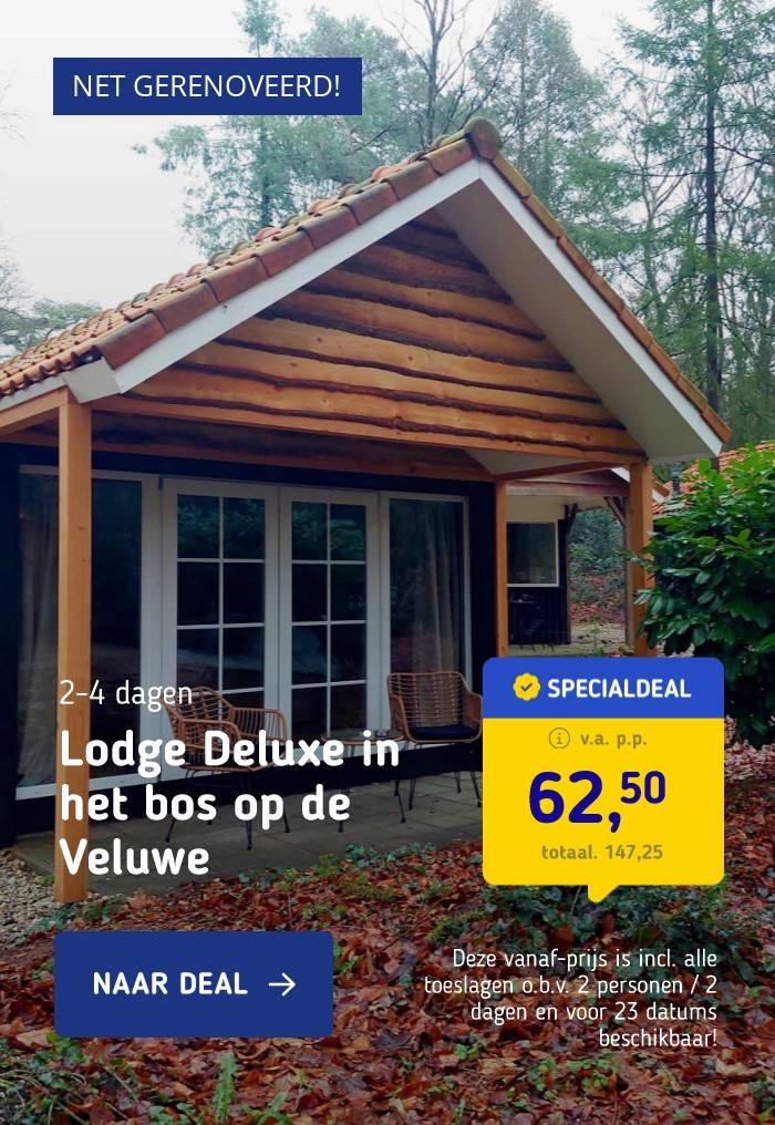 Lodge Deluxe in het bos op de Veluwe