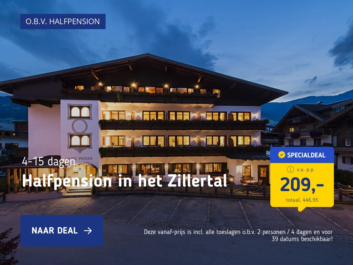 Halfpension in het Zillertal