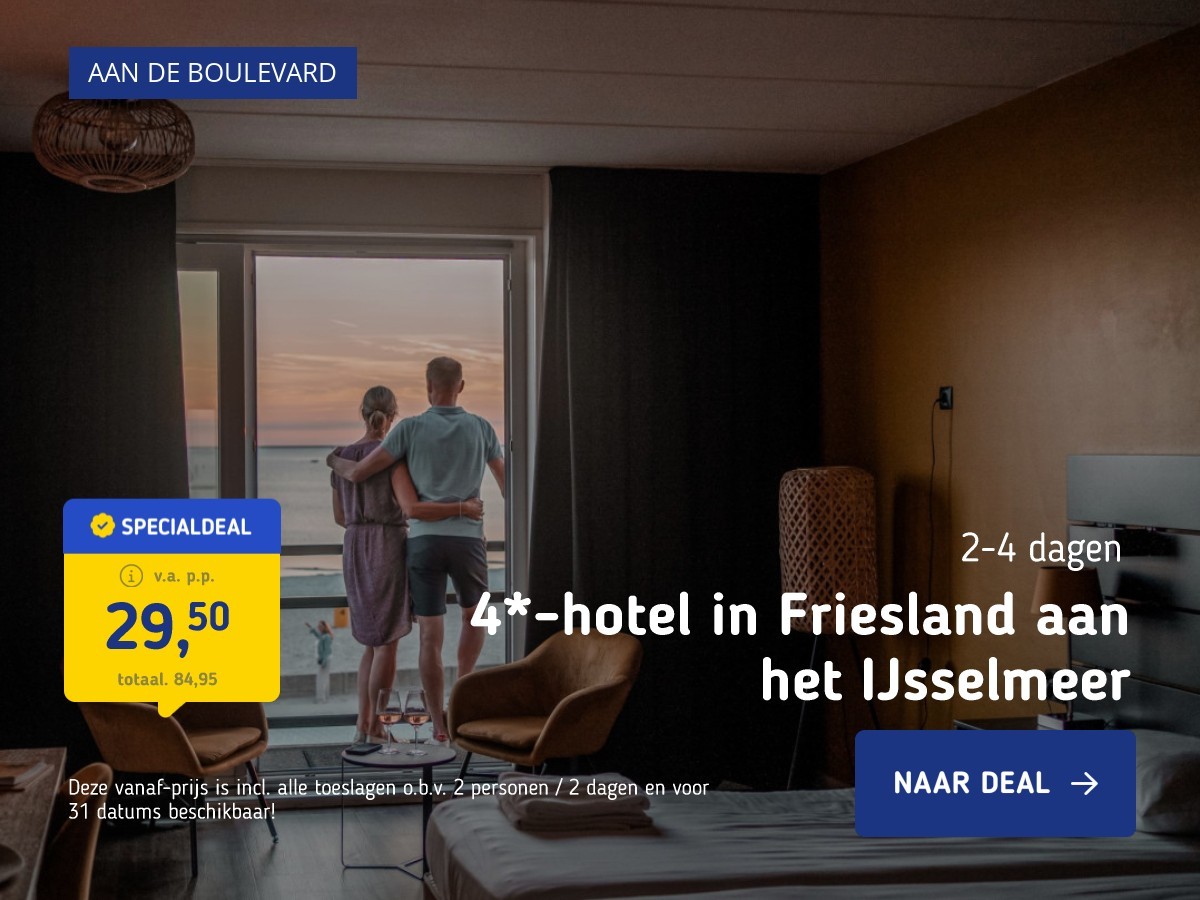 4*-hotel in Friesland aan het IJsselmeer