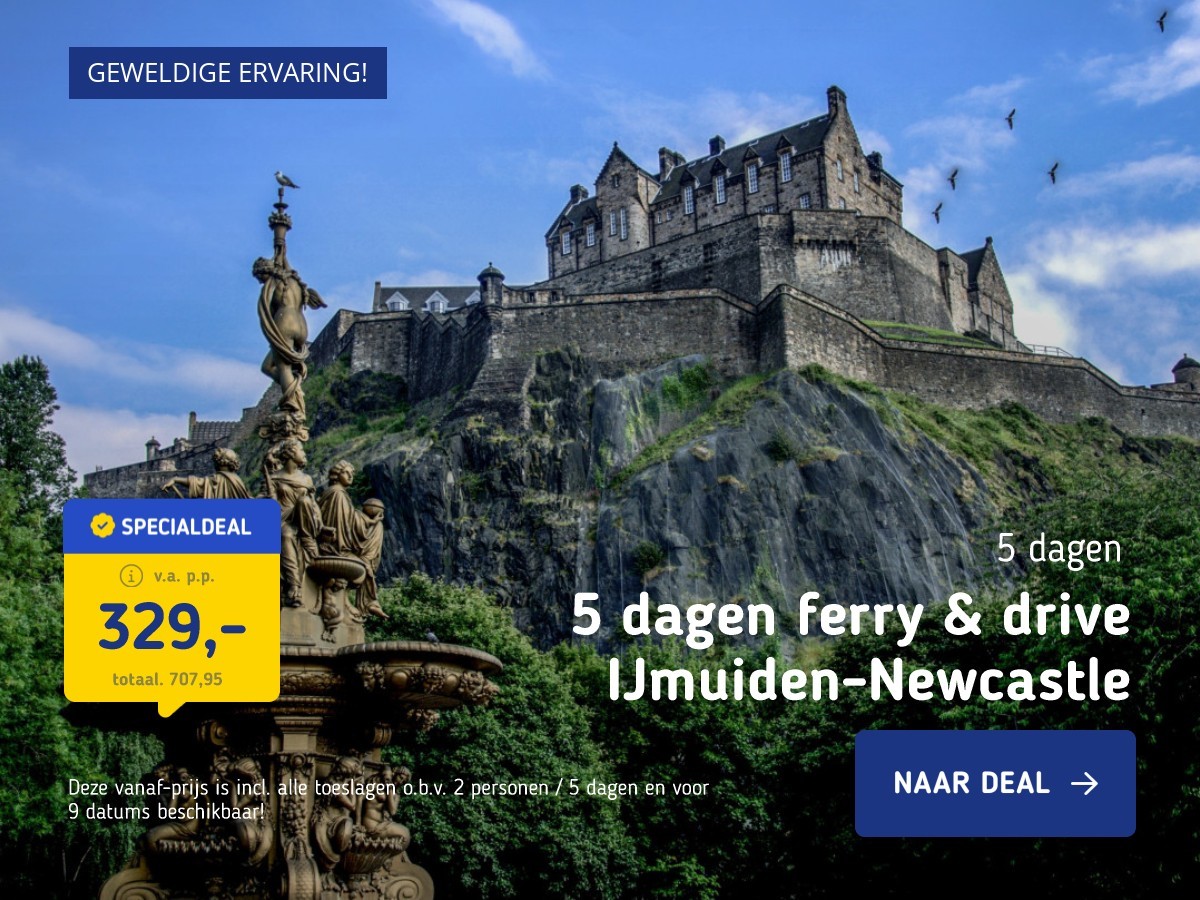 5 dagen ferry & drive IJmuiden-Newcastle