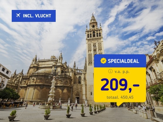 4*-stedentrip Sevilla + vlucht & ontbijt