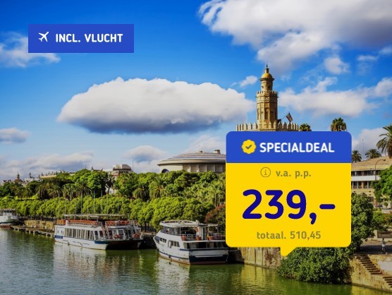 4*-stedentrip Sevilla + vlucht & ontbijt