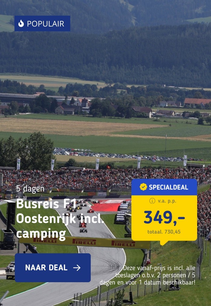 Busreis F1 Oostenrijk incl. camping