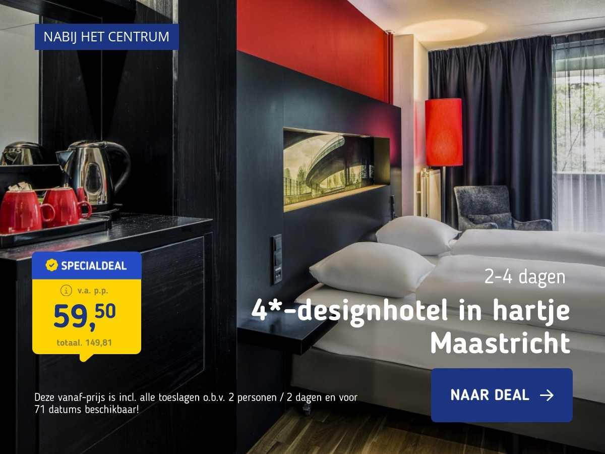 4*-designhotel in hartje Maastricht