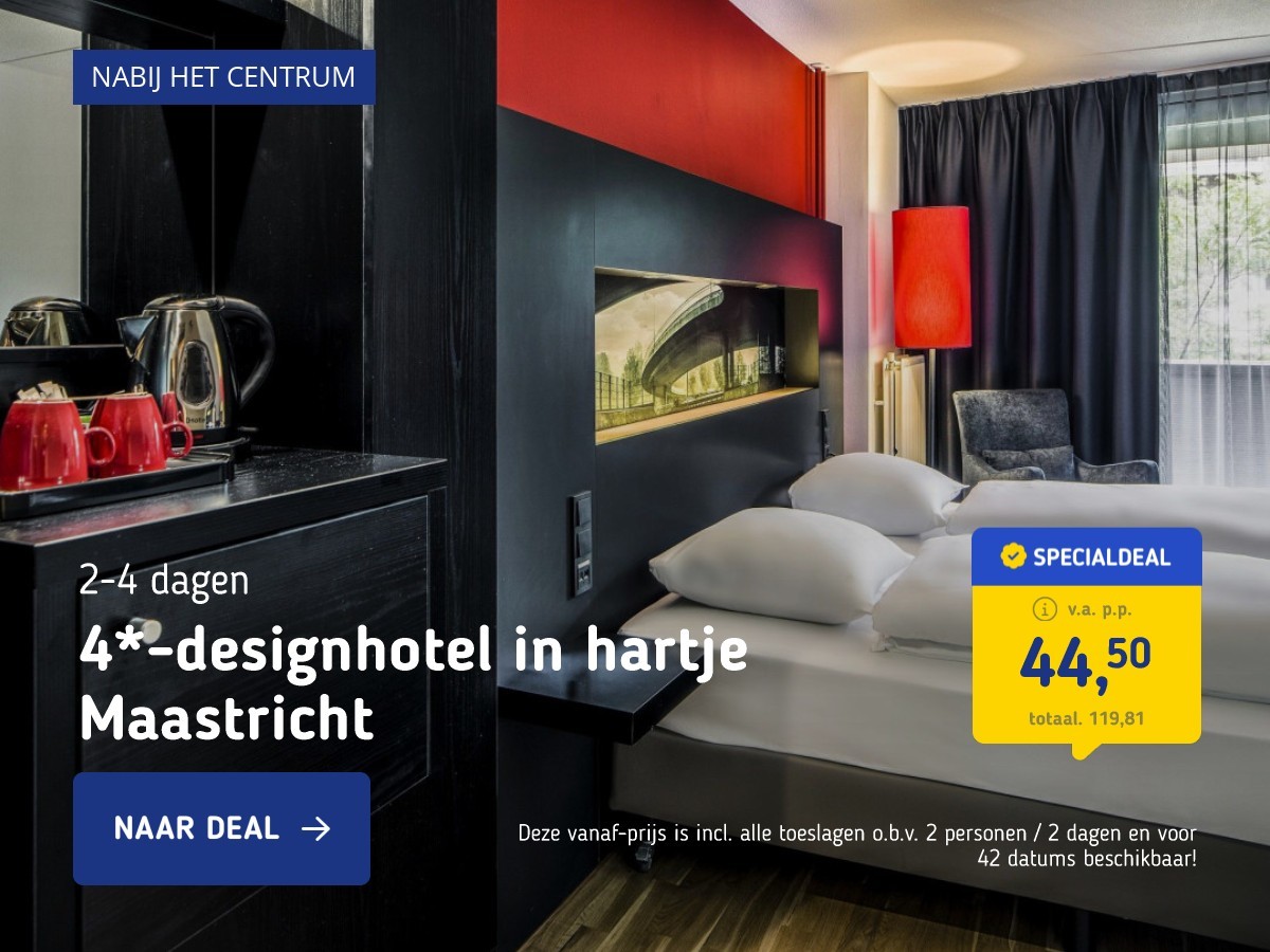 4*-designhotel in hartje Maastricht