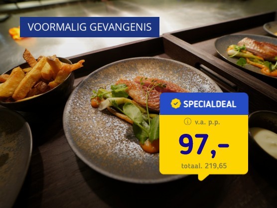 Uniek 4*-hotel Alkmaar + 3-gangerdiner