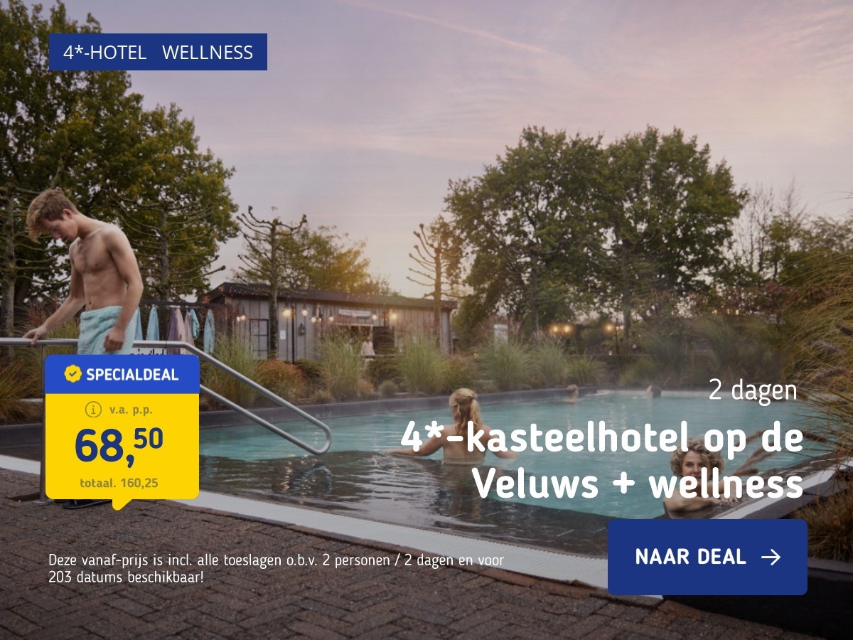 4*-kasteelhotel op de Veluws + wellness