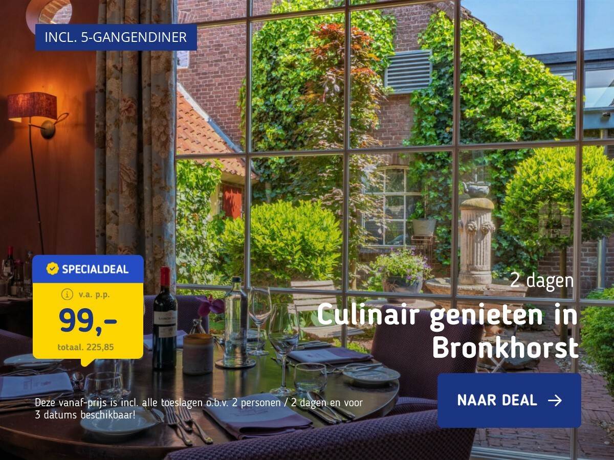 Culinair genieten in Bronkhorst