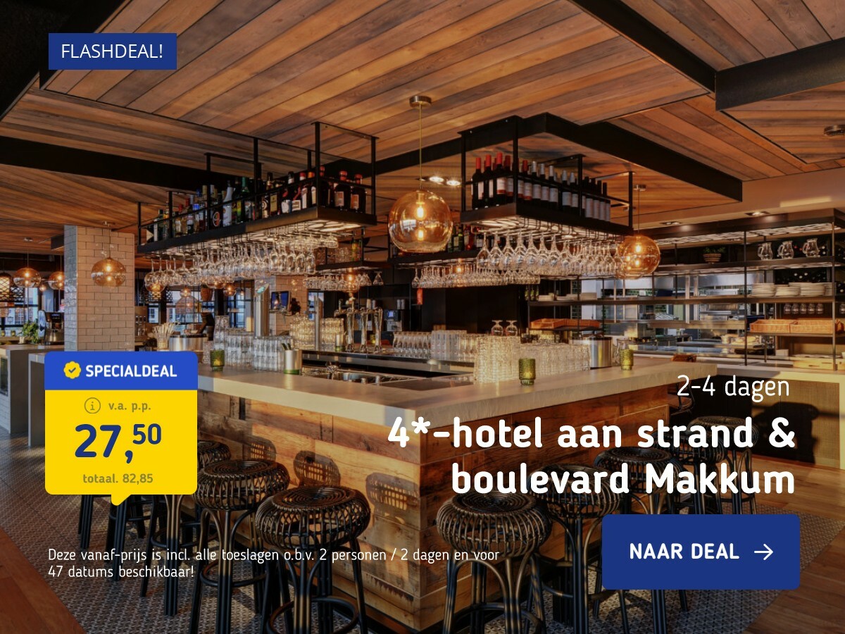 4*-hotel aan strand & boulevard Makkum