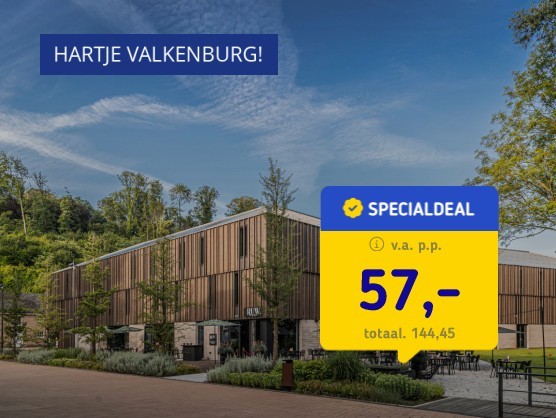 Designhotel hartje Valkenburg + ontbijt