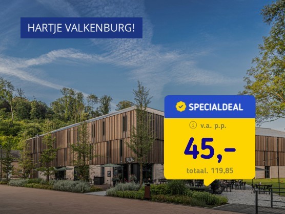 Designhotel hartje Valkenburg + ontbijt