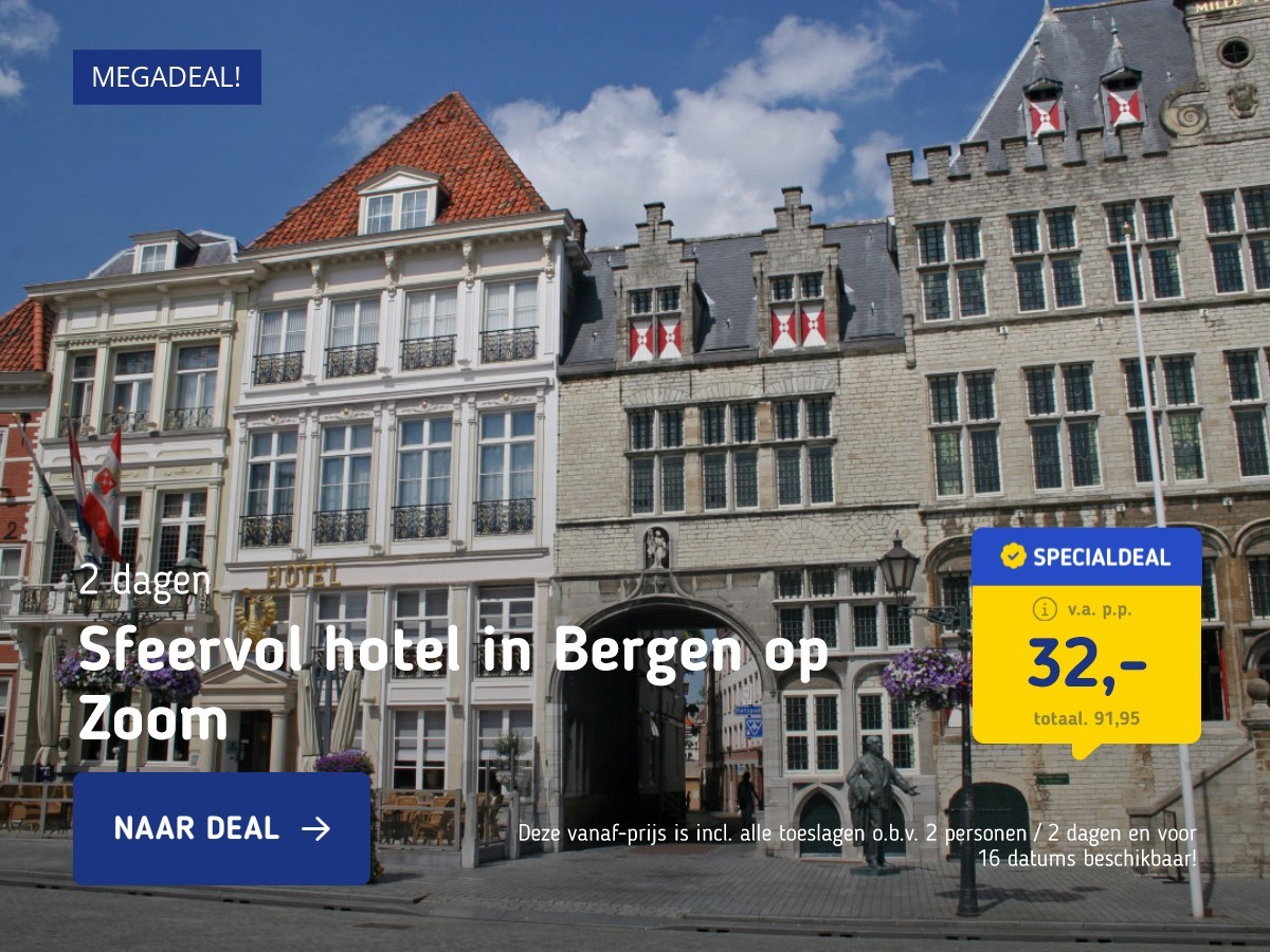 Sfeervol hotel in Bergen op Zoom