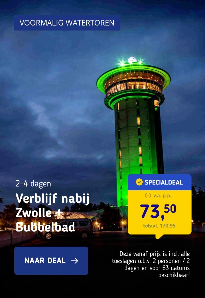 Verblijf nabij Zwolle + Bubbelbad Kamer