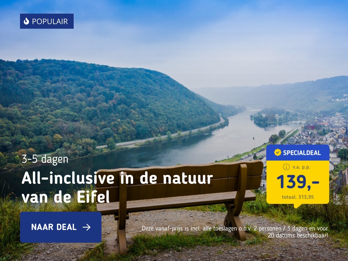 All-inclusive in de natuur van de Eifel