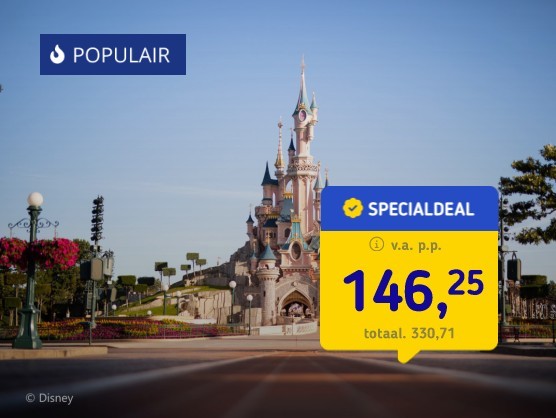 Disneyland Paris + 1x entree en hotel