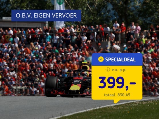 F1 Oostenrijk + camping & eigen vervoer