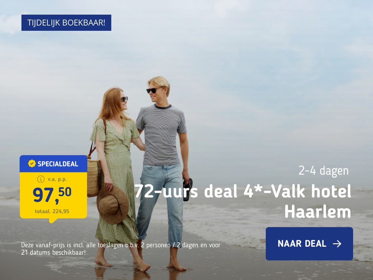 72-uurs deal 4*-Valk hotel Haarlem