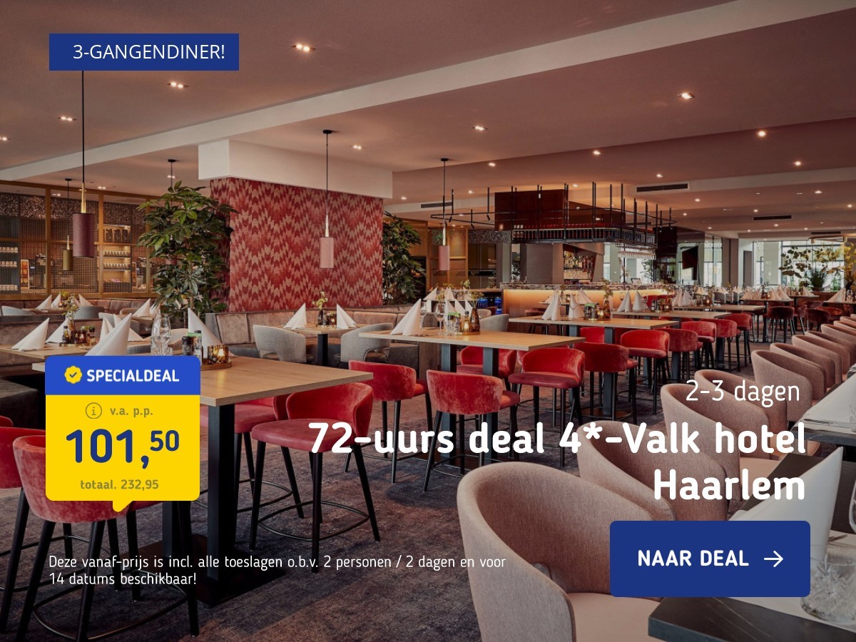 72-uurs deal 4*-Valk hotel Haarlem