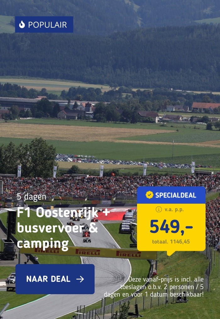 F1 Oostenrijk + busvervoer & camping