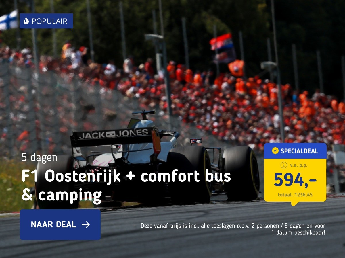 F1 Oostenrijk + comfort bus & camping